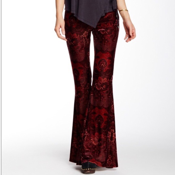 Free People Pants - FP Velour Flares